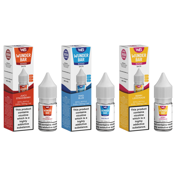 Wunderbar 6000 Salts 10ml Nic Salts | 20mg