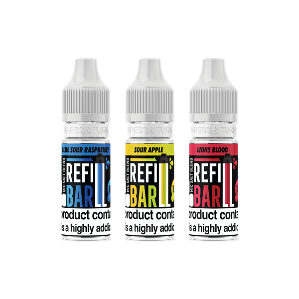 Refill Bar Salts 10ml Nic Salt 10mg