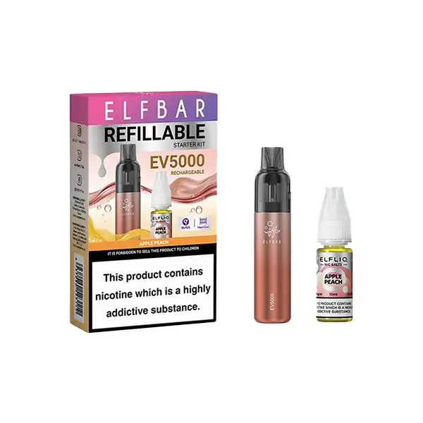 Elf Bar EV5000 Disposable Pod Kit + Elfliq Salt