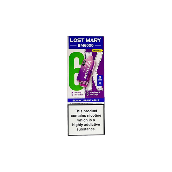 LOST MARY BM6000 Refillable Pod Kit - 6000 Puffs