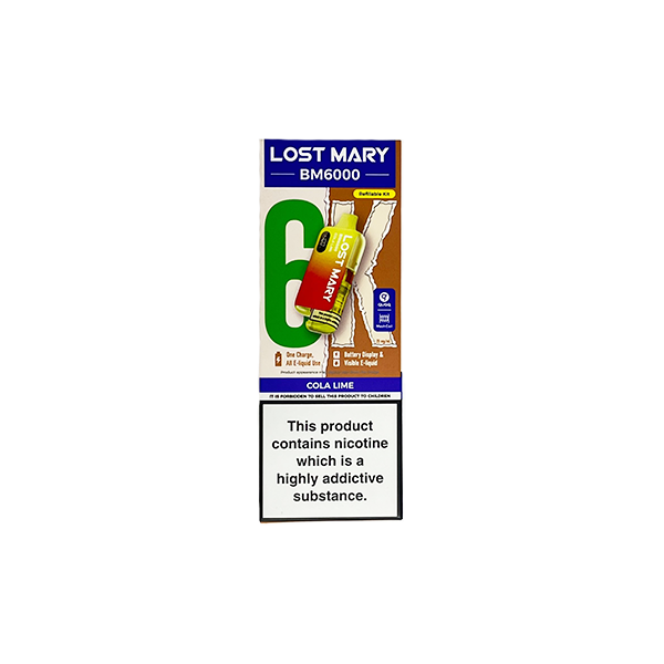LOST MARY BM6000 Refillable Pod Kit - 6000 Puffs