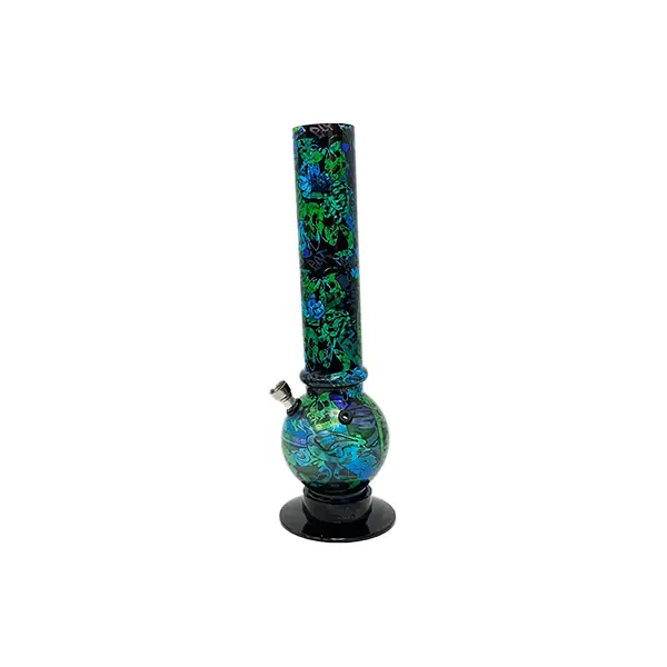 14" Mix Colour Graffiti Design Acrylic Bong - FAY (GS0212)