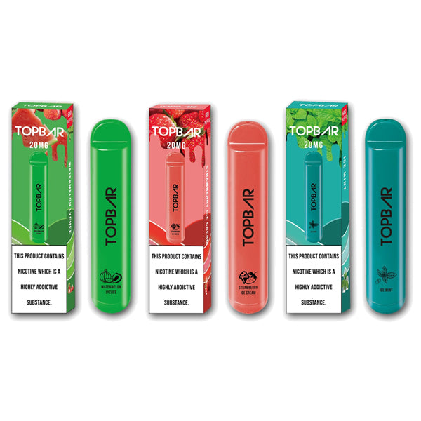 Top Bar Disposable 600 Puffs | 5 for £20