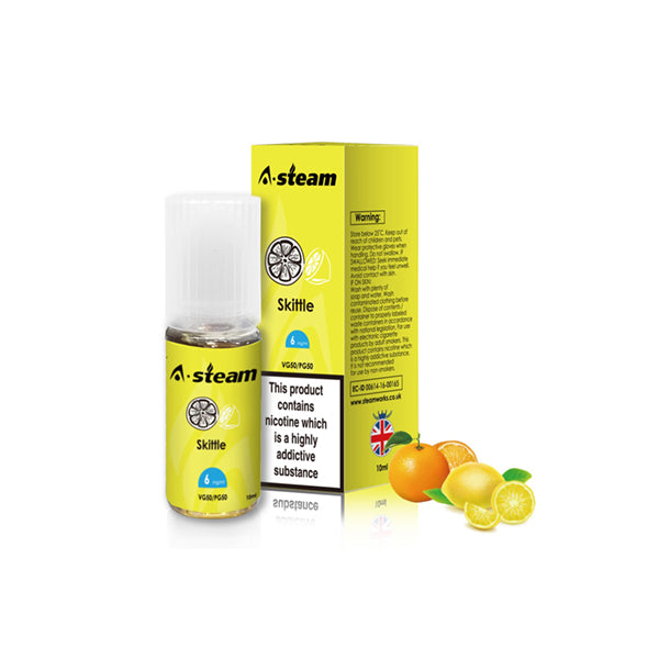 A Steam Fruit E Liquid 10ml 6mg
