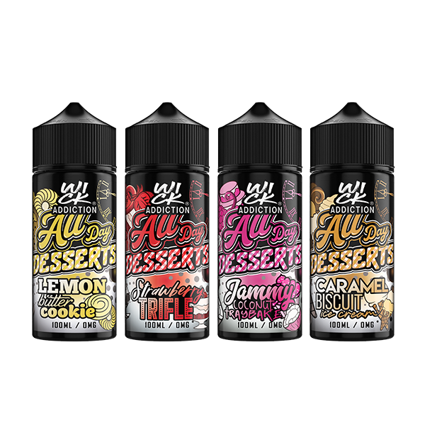 Wick Addiction All Day Desserts 100ml E liquid