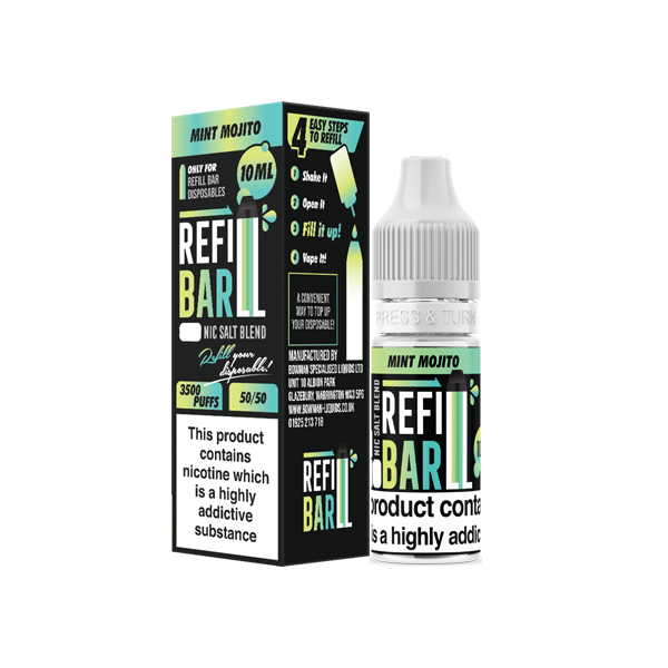 Refill Bar Nic Salt 10mg 10ml