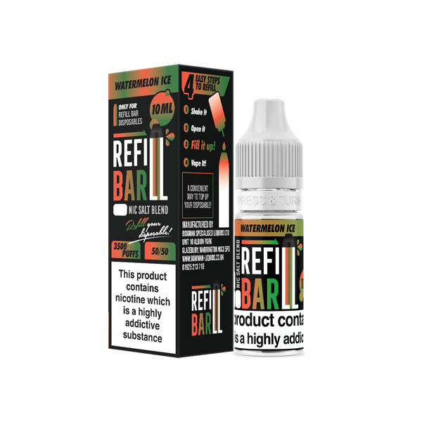 Refill Bar Nic Salt 10mg 10ml