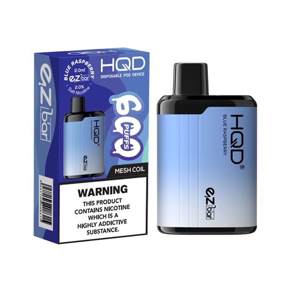 HQD Disposable 600 Vape 20mg | 5 in £20