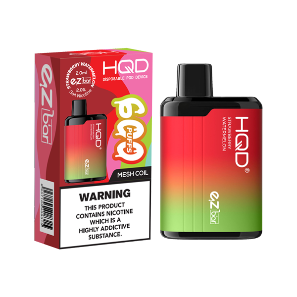 HQD Disposable 600 Vape 20mg | 5 in £20