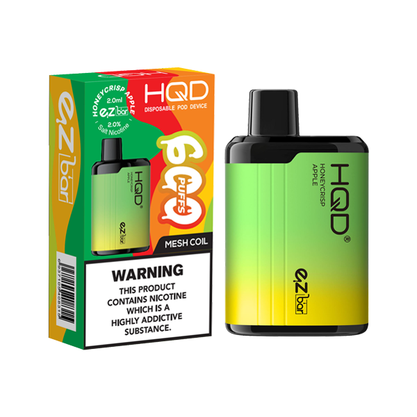 HQD Disposable 600 Vape 20mg | 5 in £20