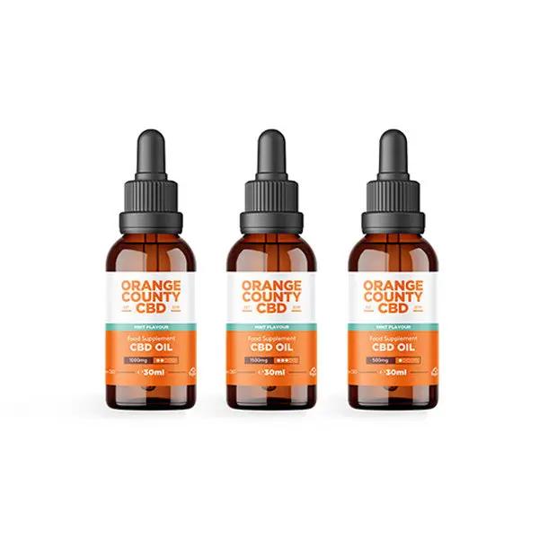 Orange County CBD 1500mg Flavoured Tincture Oil 30ml