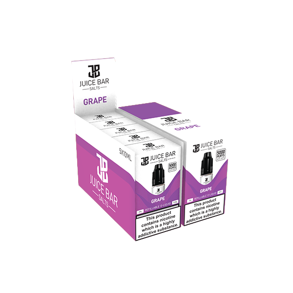 Juice Bar 10ml Nic Salt 10mg - Pack Of 5