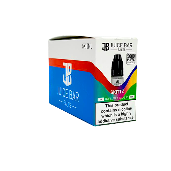 Juice Bar 10ml Nic Salt 10mg - Pack Of 5