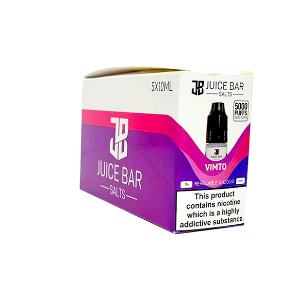 Juice Bar 10ml Nic Salt 10mg - Pack Of 5