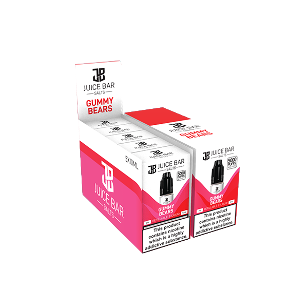 Juice Bar 10ml Nic Salt 20mg - Pack Of 5