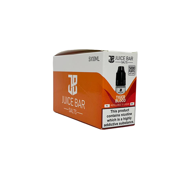 Juice Bar 10ml Nic Salt 20mg - Pack Of 5