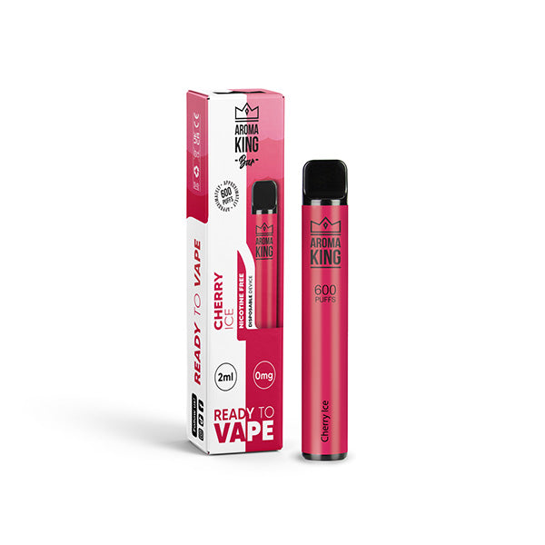 Aroma King Bar 600 Puffs Disposable Vape | Nicotine FREE