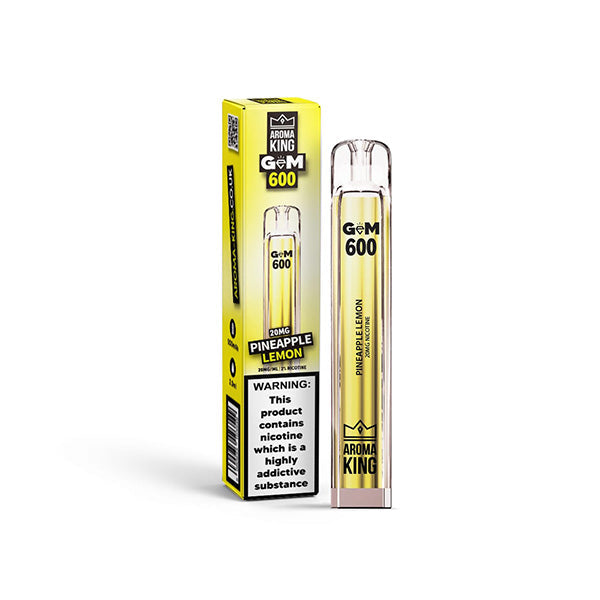 Aroma King GEM 600 Disposable | Nicotine Free | 5 for £20