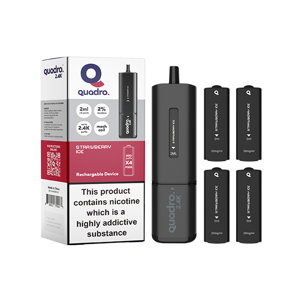 Quadro 2.4K Pod Vape Kit Black Series 2400 Puffs