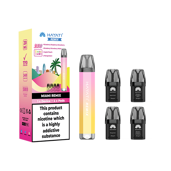 Hayati Remix 4in1 2400 Puffs Pod Kit