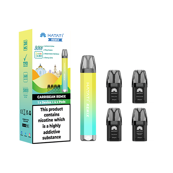 Hayati Remix 4in1 2400 Puffs Pod Kit