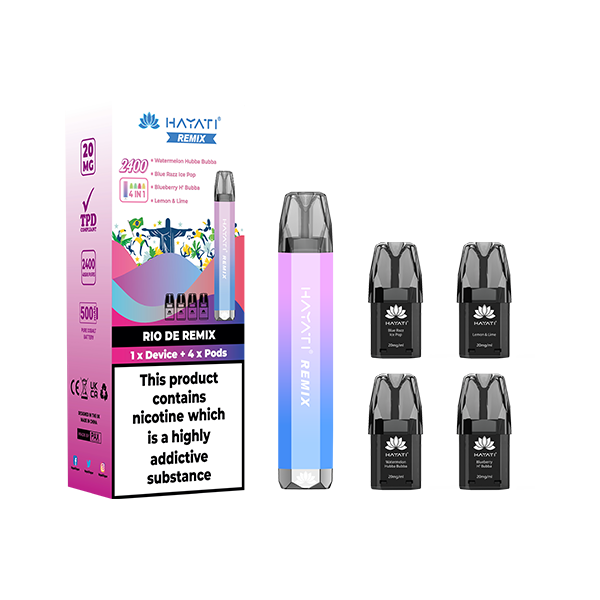 Hayati Remix 4in1 2400 Puffs Pod Kit