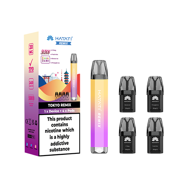 Hayati Remix 4in1 2400 Puffs Pod Kit