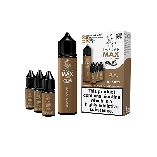 Imp Jar Max 60ml Longfill E-Liquid + 3x Nic Salts