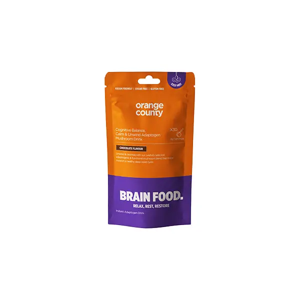 Orange County 90000mg BRAIN FOOD Calm & Unwind Chocolate Flavour Powder - 240g