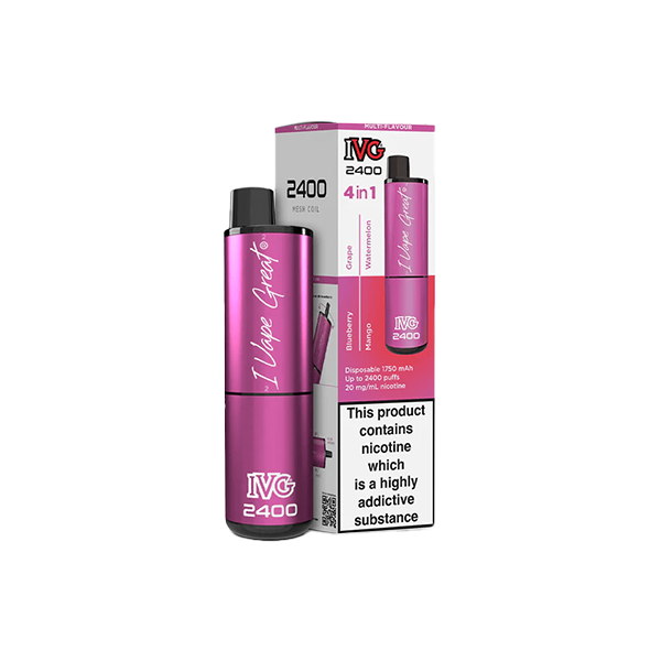 IVG 2400 Puffs Disposable Vape - 4 in 1 Multi-Edition