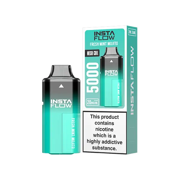 Instaflow 5000 Puffs Disposable Rechargeable Vape Kit