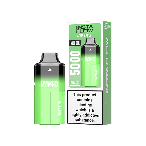 Instaflow 5000 Puffs Disposable Rechargeable Vape Kit