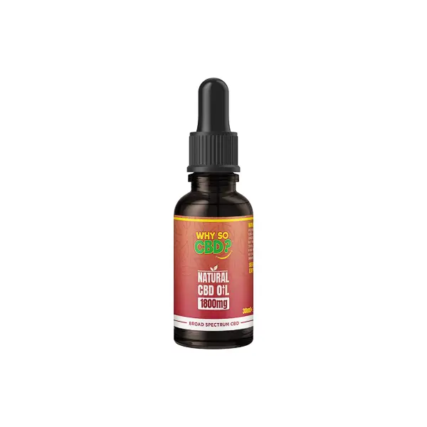 Why So CBD? 1800mg Broad-Spectrum CBD Natural Oil - 30ml