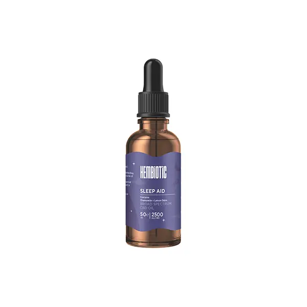 Hembiotic 2500mg Broad-Spectrum Bulk Functional CBD Oil - 50ml