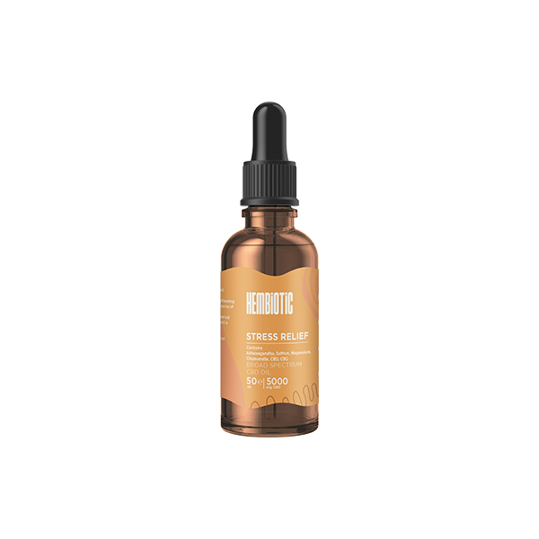 Hembiotic 5000mg Broad-Spectrum Bulk Functional CBD Oil - 50ml