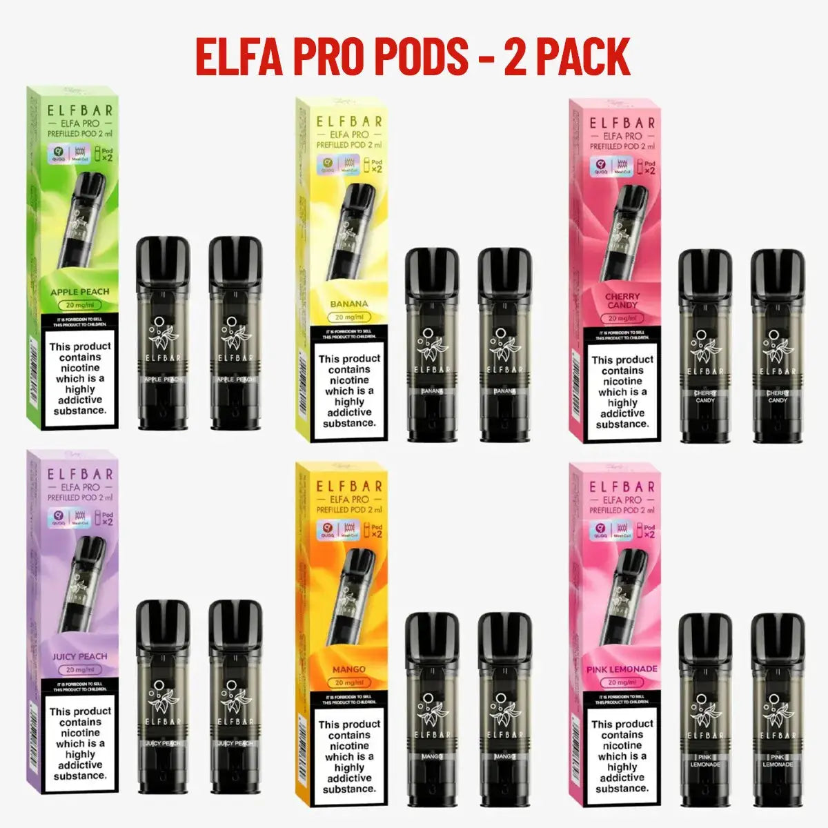 10x ELF Bar ELFA Pro Prefilled Pods | Pack of 10