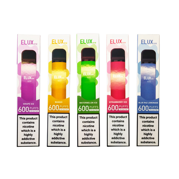Elux Bar Disposable 600 Puffs | 5 for £20