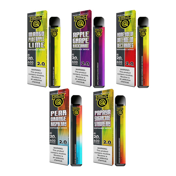 Billiards Q Trick shot Disposable 600 Puffs | 5 for £20