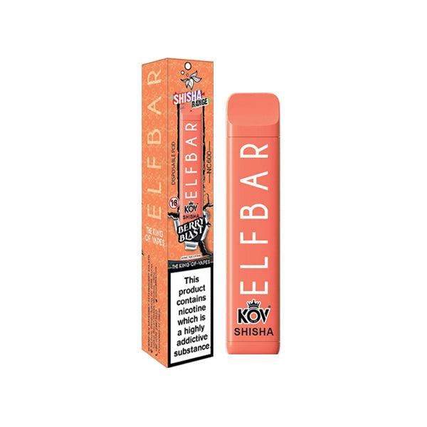 Elf Bar Kov Shisha Range NC600 Disposable 600 Puffs  | 5 for £20