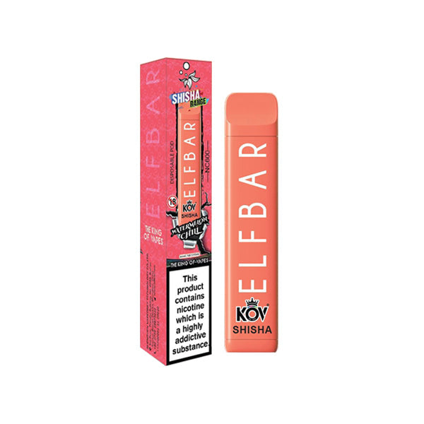 Elf Bar Kov Shisha Range NC600 Disposable 600 Puffs  | 5 for £20