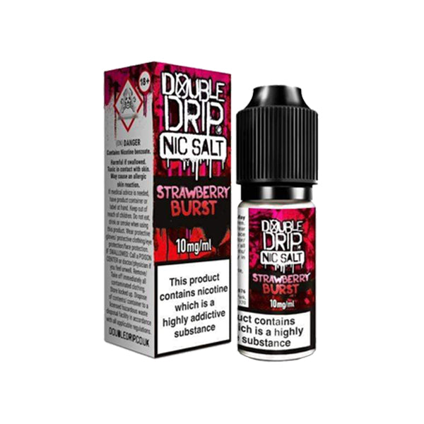 Double Drip 10ML Flavoured Nic Salts 10mg E Liquid (Pack of 2)