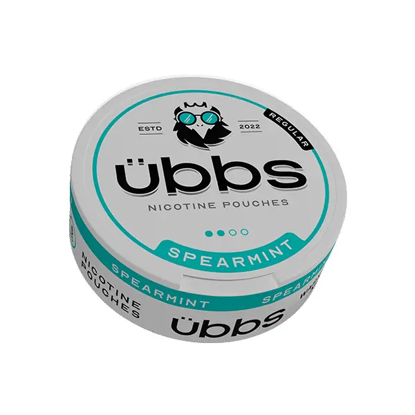 6mg Übbs Spearmint Regular Strength Nicotine Pouches - 20 Pouches