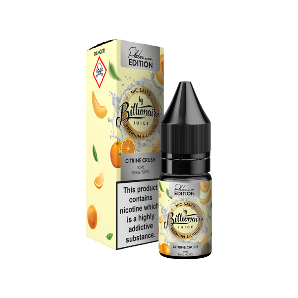 Billionaire Juice Platinum Edition 10ml Nic Salts 10mg