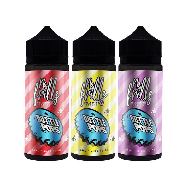 No Frills E Liquid Collection Bottle Pops 80ml