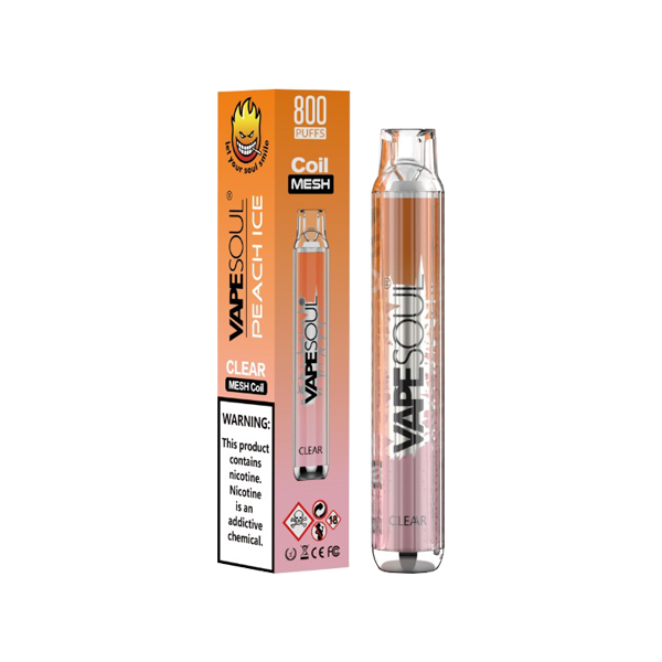 VapeSoul Clear Disposable 800 Puffs | 5 for £20