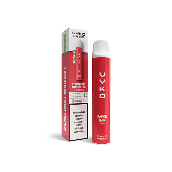 VYKO (99% Plastic Free) Paper Bar Disposable 800 Puffs | 4 in £13.96