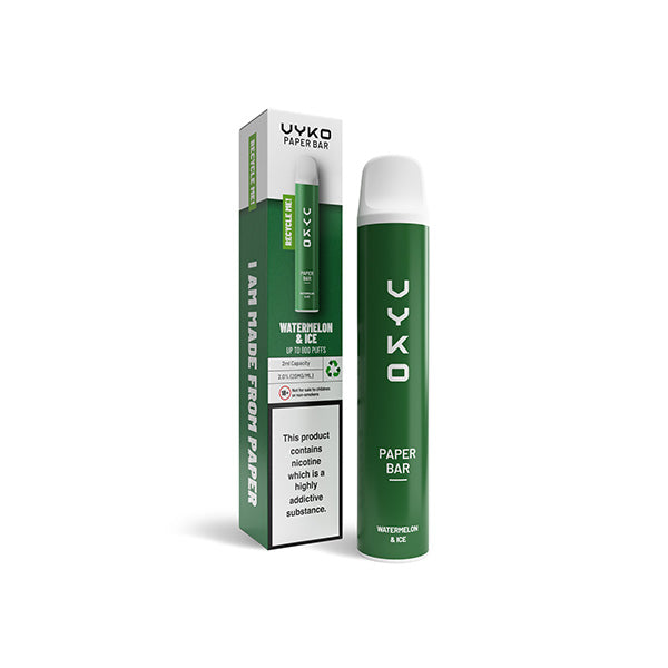 VYKO (99% Plastic Free) Paper Bar Disposable 800 Puffs | 4 in £13.96