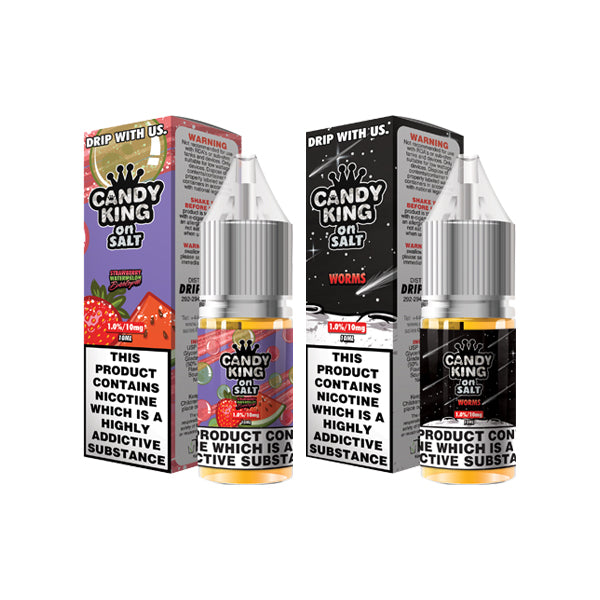 Candy King Salts By Drip More 10ml Nic Salts 10mg (50VG/50PG) (Pack of 2)