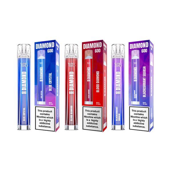 Vapes Bars Diamond 600 Disposable 600 Puffs | 5 for £20