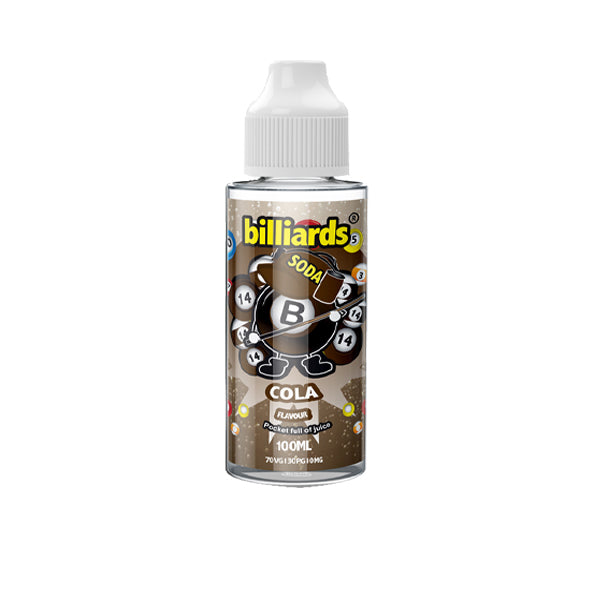 Billiards Soda Range 0mg 100ml Shortfill (70VG/30PG)